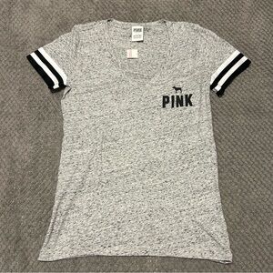 🚫🚫SOLD🚫🚫 Victoria's Secret PINK Speckled Gray Tee